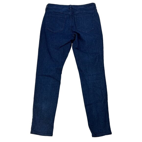 Old Navy Womens Dark Wash Super Skinny Ankle Jeans Mid Rise 6 Stretch - Picture 7 of 9